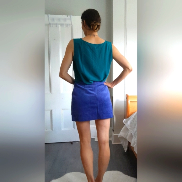 ROLLA'S NWT Francoise Cord Mini Skirt in Electric .. Small - Picture 2 of 16